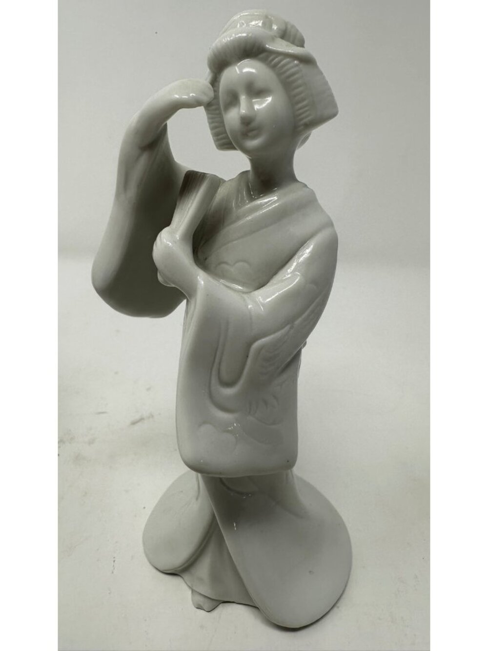 Vintage HOMCO Porcelain Blanc Du Chine Geisha Asian Figurines Set of 2 #1443 - Picture 8 of 9